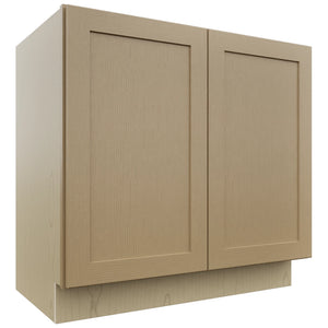 Fabuwood Galaxy Natural Oak VB36FD Vanity Base Full Height Cabinet, Front View
