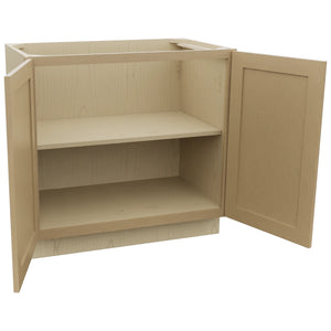 Fabuwood Galaxy Natural Oak VB36FD Vanity Base Full Height Cabinet, Open View