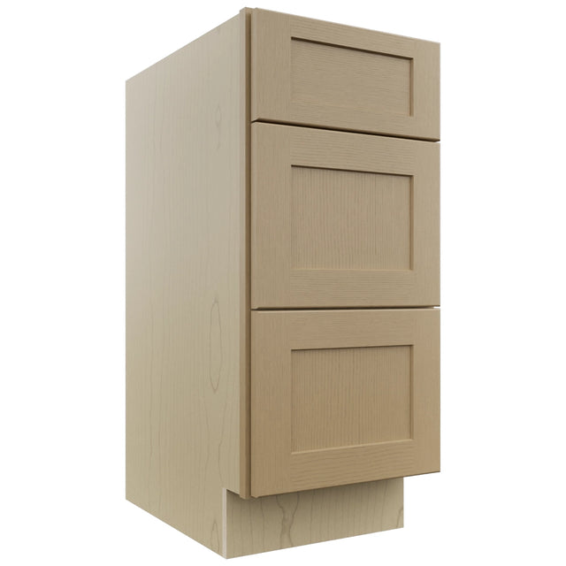 Fabuwood Galaxy Natural Oak VDB15-34 Vanity Drawer Cabinet, Front View