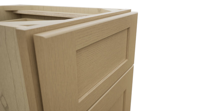 Fabuwood Galaxy Natural Oak VDB15-34 Vanity Drawer Cabinet, Detail View