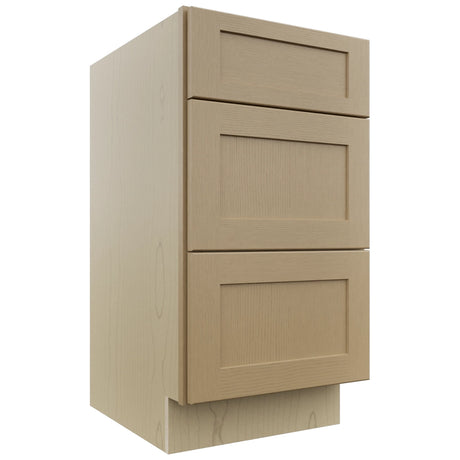 Fabuwood Galaxy Natural Oak VDB18-34 Vanity Drawer Cabinet, Front View