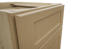Fabuwood Galaxy Natural Oak VDB18-34 Vanity Drawer Cabinet, Detail View