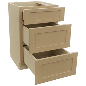 Fabuwood Galaxy Natural Oak VDB21-34 Vanity Drawer Cabinet, Open View