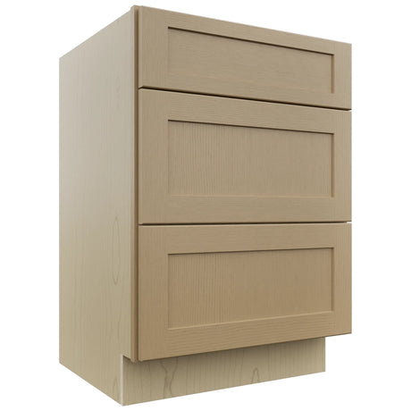 Fabuwood Galaxy Natural Oak VDB24-34 Vanity Drawer Cabinet, Front View