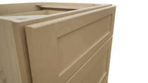 Fabuwood Galaxy Natural Oak VDB24-34 Vanity Drawer Cabinet, Detail View