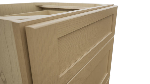 Fabuwood Galaxy Natural Oak VDB24-34 Vanity Drawer Cabinet, Detail View