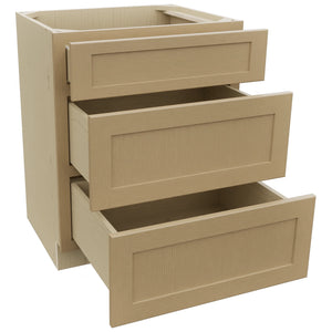 Fabuwood Galaxy Natural Oak VDB27-34 Vanity Drawer Cabinet, Open View