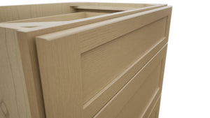 Fabuwood Galaxy Natural Oak VDB30-34 Vanity Drawer Cabinet, Detail View