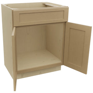 Fabuwood Galaxy Natural Oak VSB27-34 Vanity Sink Cabinet, Open View