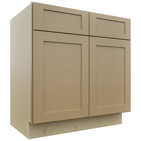 Fabuwood Galaxy Natural Oak VSB33-34 Vanity Sink Cabinet, Front View