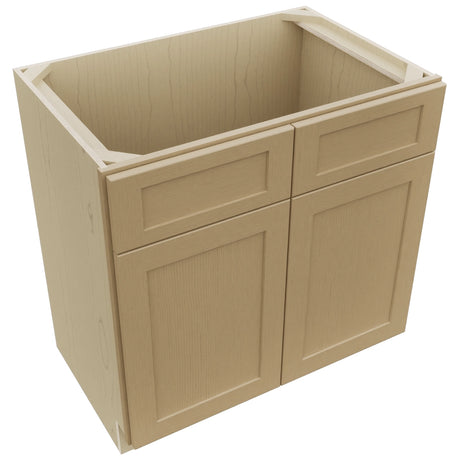 Fabuwood Galaxy Natural Oak VSB33-34 Vanity Sink Cabinet, Top View