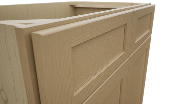 Fabuwood Galaxy Natural Oak VSB33-34 Vanity Sink Cabinet, Detail View