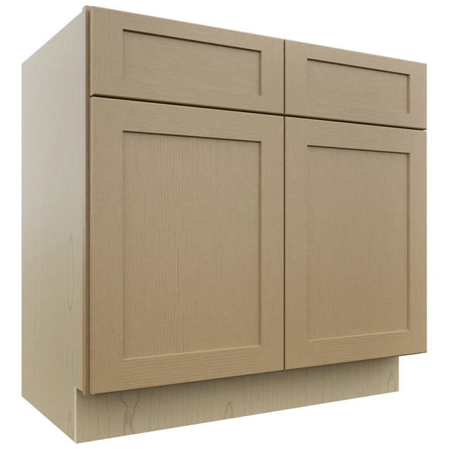 Fabuwood Galaxy Natural Oak VSB36-34 Vanity Sink Cabinet, Front View
