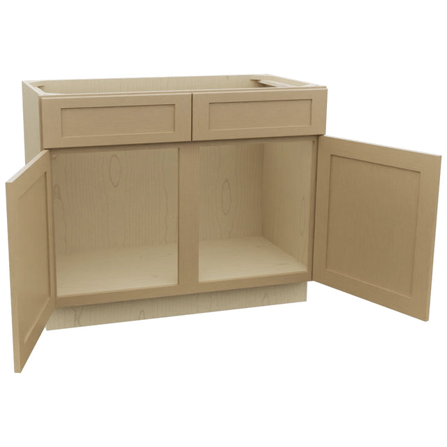 Fabuwood Galaxy Natural Oak VSB42-34 Vanity Sink Cabinet, Open View