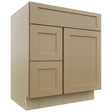 Fabuwood Galaxy Natural Oak VSD30DL Vanity Combo Cabinet, Front View