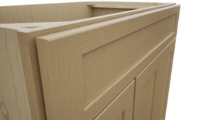 Fabuwood Galaxy Natural Oak VSD36DL Vanity Combo Cabinet, Detail View