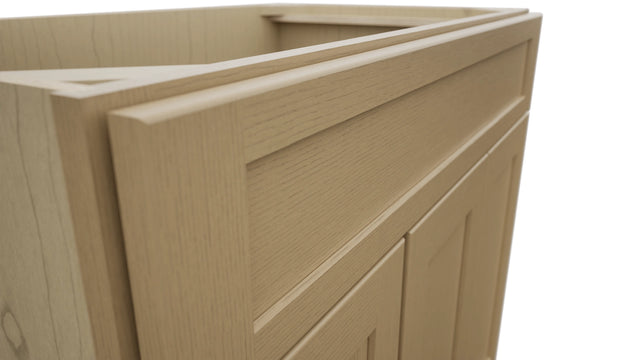 Fabuwood Galaxy Natural Oak VSD36DL Vanity Combo Cabinet, Detail View