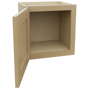 Fabuwood Galaxy Natural Oak W1515 Wall Standard Cabinet, Open View