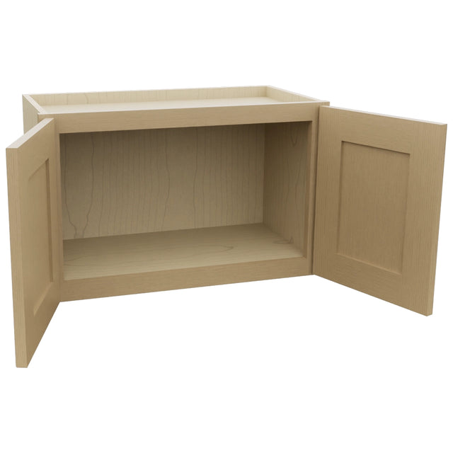 Fabuwood Galaxy Natural Oak W2415 Wall Standard Cabinet, Open View