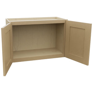 Fabuwood Galaxy Natural Oak W2718 Wall Standard Cabinet, Open View