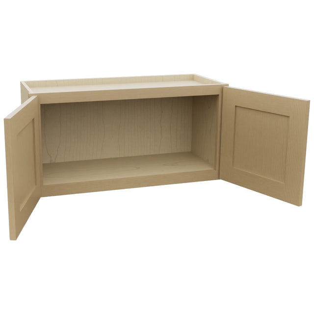 Fabuwood Galaxy Natural Oak W3015 Wall Standard Cabinet, Open View