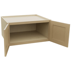 Fabuwood Galaxy Natural Oak W301524 Wall Deep Cabinet, Open View