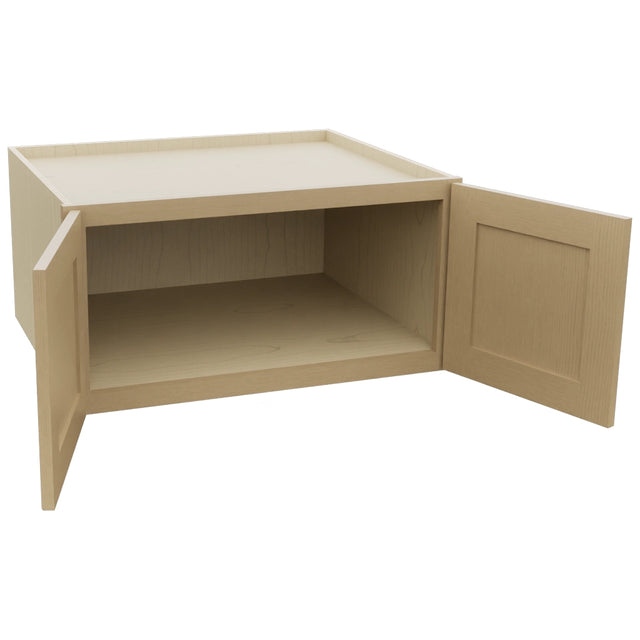 Fabuwood Galaxy Natural Oak W301524 Wall Deep Cabinet, Open View