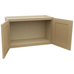 Fabuwood Galaxy Natural Oak W3018 Wall Standard Cabinet, Open View