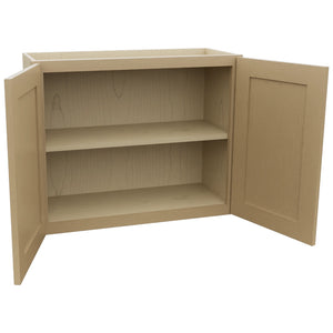 Fabuwood Galaxy Natural Oak W3024 Wall Standard Cabinet, Open View