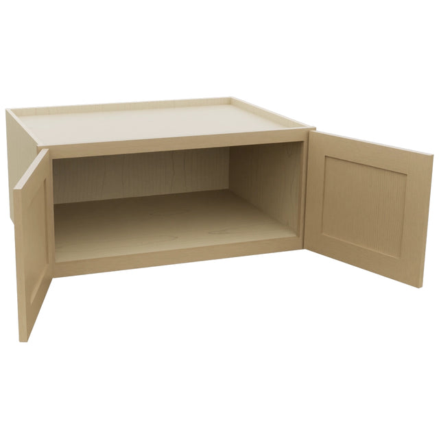 Fabuwood Galaxy Natural Oak W331524 Wall Deep Cabinet, Open View