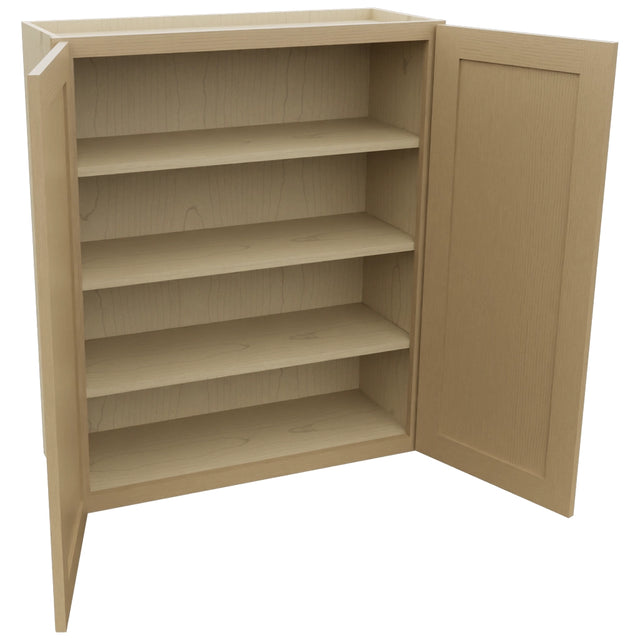 Fabuwood Galaxy Natural Oak W3339 Wall Standard Cabinet, Open View