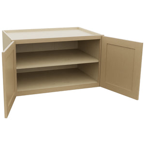 Fabuwood Galaxy Natural Oak W362124 Wall Deep Cabinet, Open View