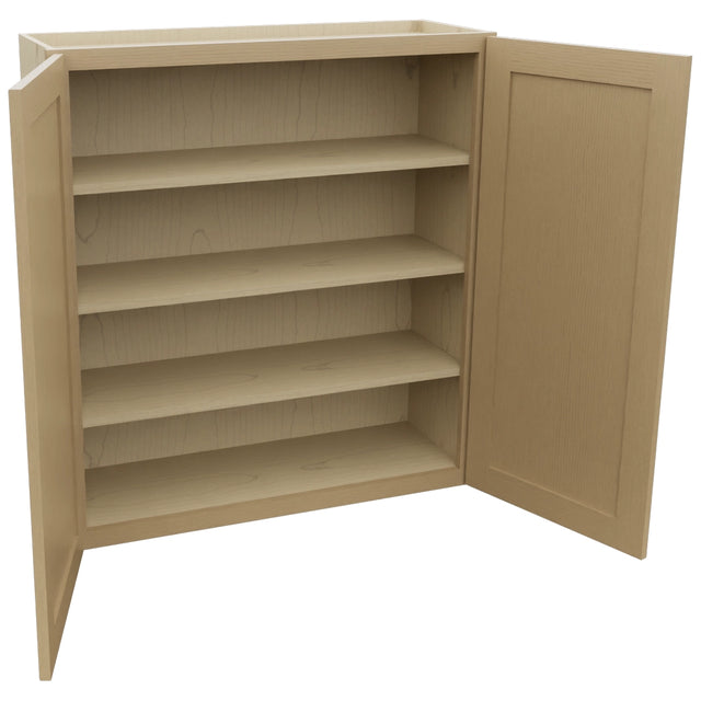 Fabuwood Galaxy Natural Oak W3639 Wall Standard Cabinet, Open View