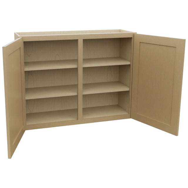 Fabuwood Galaxy Natural Oak W3930 Wall Standard Cabinet, Open View