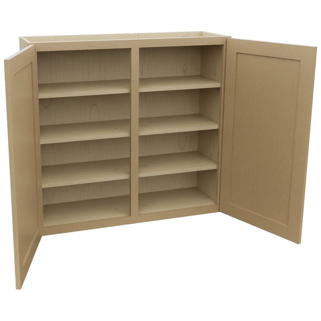 Fabuwood Galaxy Natural Oak W3936 Wall Standard Cabinet, Open View