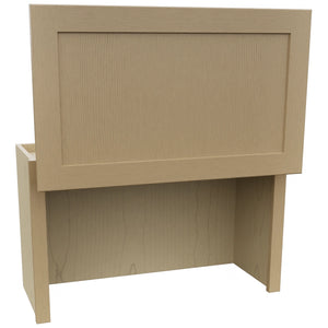 Fabuwood Galaxy Natural Oak WAC3018 Wall Appliance Cabinet, Open View