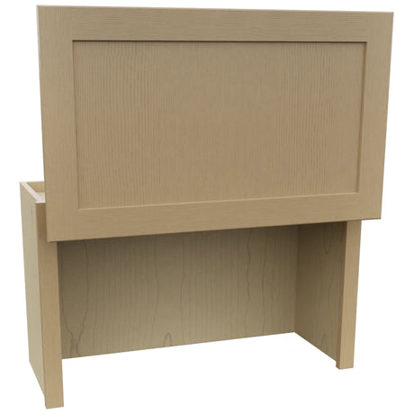 Fabuwood Galaxy Natural Oak WAC3018 Wall Appliance Cabinet, Open View