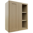 Fabuwood Galaxy Natural Oak WBC2430 Wall Corner Blind Cabinet, Front View