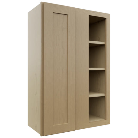 Fabuwood Galaxy Natural Oak WBC2436 Wall Corner Blind Cabinet, Front View