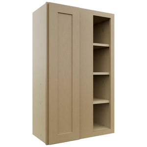 Fabuwood Galaxy Natural Oak WBC2439 Wall Corner Blind Cabinet, Front View