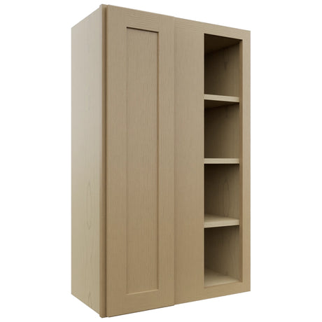 Fabuwood Galaxy Natural Oak WBC2439 Wall Corner Blind Cabinet, Front View