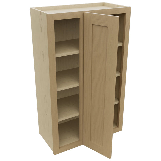 Fabuwood Galaxy Natural Oak WBC2439 Wall Corner Blind Cabinet, Open View
