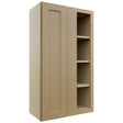 Fabuwood Galaxy Natural Oak WBC2442 Wall Corner Blind Cabinet, Front View