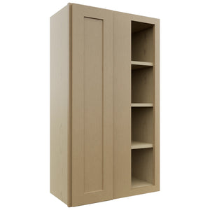 Fabuwood Galaxy Natural Oak WBC2442 Wall Corner Blind Cabinet, Front View