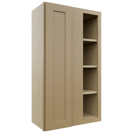 Fabuwood Galaxy Natural Oak WBC2442 Wall Corner Blind Cabinet, Front View