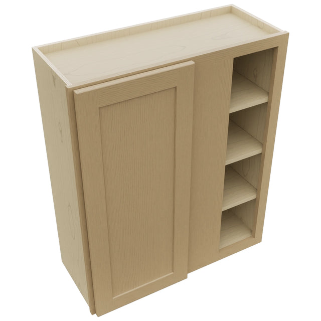 Fabuwood Galaxy Natural Oak WBC3036 Wall Corner Blind Cabinet, Top View
