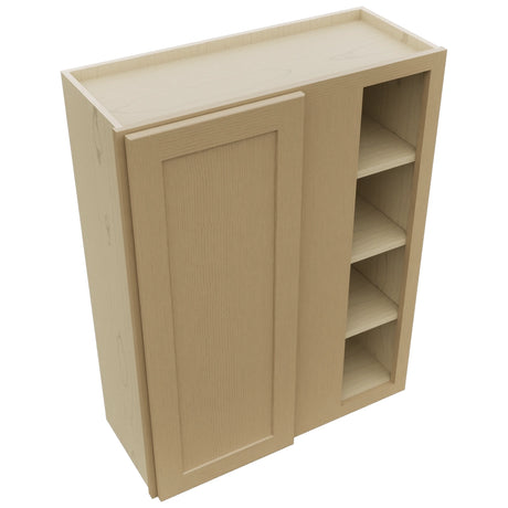 Fabuwood Galaxy Natural Oak WBC3039 Wall Corner Blind Cabinet, Top View