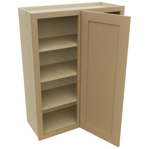 Fabuwood Galaxy Natural Oak WBC3039 Wall Corner Blind Cabinet, Open View