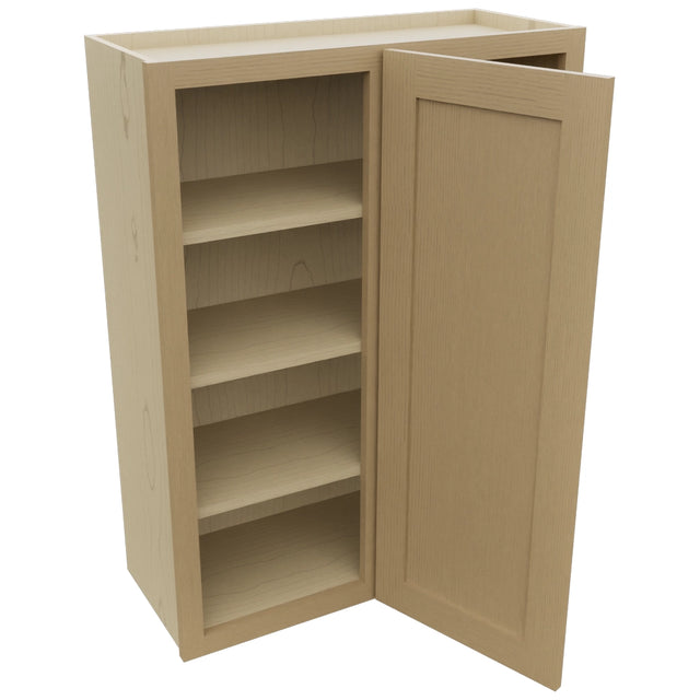Fabuwood Galaxy Natural Oak WBC3039 Wall Corner Blind Cabinet, Open View