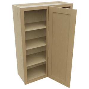 Fabuwood Galaxy Natural Oak WBC3042 Wall Corner Blind Cabinet, Open View
